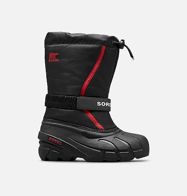 Sorel Flurry Boots UK - Kids Boots Black,Red (UK9832750)